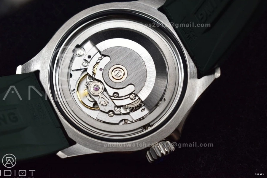 SS Rubber Best A2824 Automatic Dial on Orange Edition 42 Green 1:1 BLSF SuperOcean Strap 1113